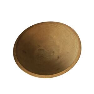 Vintage Large Wood Raw Edge on Bottom Dough Bowl 15.5" Wide 5" High